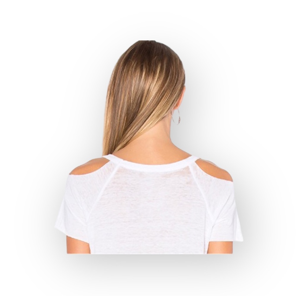 new Chaser ☻ The Who Cold Shoulder Concert Band Tee ☻︎ T Shirt ☻︎ White ☻︎ XS - Picture 4 of 14